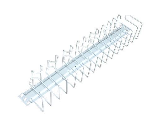 Кабельный органайзер горизонтальный с кольцами 19" 2U