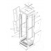 Шкаф телекоммуникационный напольный 19 42U со стеклянной дверью 2.860.42-12