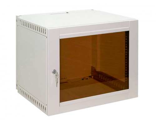 Шкаф телекоммуникационный настенный 19" 9U глубина 600 дверь стеклянная 19.360.09